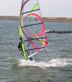 Weinig wind, ideaal om de Fanatic Skate 111 te leren kennen en licht weer freestyle te oefenen.