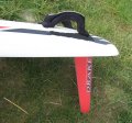 Foto van mijn Drake Slalom Pro 34cm (voor het eerst) onder mijn HTS&nbsp;Super Fast.