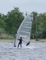 Downwinds rak richting de beneden boei tijdens de RegioCup Zuid 17 Mei 2009.<br />Mooie foto van mijn R-Type 9.5