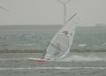 Speedsurfen op de Grevelingendam, in het baaitje, met S-Type 104 en North Warp F2006 6.3.<br />Het was echt miezerig weer.