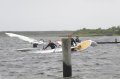 Na een heat weer klaar maken voor een volgende. We varen back-to-back. Ik op de voorgrond (rode helm). <br />