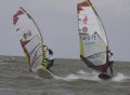 Mooie foto gemaakt tijdens mijn 1ste heat in mijn 1ste NK.<br />In gevecht met Alexander Verhage (NED-75) bij de 1ste boei.