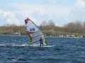 Plannerend langs de startboot, mooie foto van mijn Warp F2011