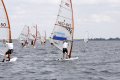 Downwind, opkop voor de Technos. Die 9.5 is een stuk groter dan de 7.8s van de Technos en mijn Cat is ook nog eens smaller en vaart sneller als hij niet planeerd.