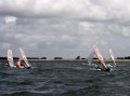 Upwind naar de een boei, die ervaren techno kids waren er al voorbij, verdomt snel zijn ze.