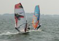 Hoogte lopen richting startboot tijdens het NK in Lelystad. Mooie foto van de Warp 9.0 LW.
