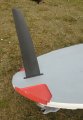 Foto van mijn Z-Fins SL 46cm S-- onder mijn iSonic 127. Je kunt op de foto goed zijn hoe breed de tip van de vin is.