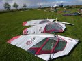 Zeilen voor NK Slalom liggen klaar: North Warp 6.3, 7.0 en 8.0.