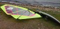 Eerste keer de Banzai 5.3 opgetuigd en gebruikt. Mooie kleuren het geel en roze. Samen met de FSW 102 en Makani 26cm gevaren.