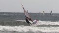 Front-side wave riden met de Goya One en Flight sails. Begint al ergens op te lijken, armen moeten nog wel recht.