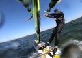 Mooie photo genomen met de GoPro op mijn Clew-View mount: Planeren met de FSW 102.