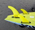 Foto van mijn K4 Scorcher 20/10cm thruster set onder mijn Goya Custom 3 81