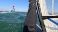Mooie foto van de GoPro van Gert-Jan: Henk gijpend op zijn Puls met North Hero.