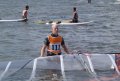 Arno staat de wachten voor de start van zijn heat.
