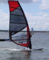 Jeroen toont nogmaals zijn Challenger Sails Fluido. Mooie kleuren.