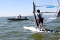 &nbsp;Foto vanaf de Finish boot. Laatste heat van het WK Raceboard masters zit er op.