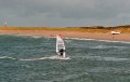 Lekker spelen in de golven met mijn Ice 4.7 op mijn Freestyle Wave 84II. Helaas aan de kant weinig golven.<br />
