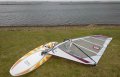 Mijn setje van vandaag: Mistral Syncro 103 met North Sails Ice 5.3 en een Aeronsport V-Grip giek.