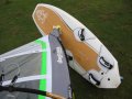 Foto van mijn iSonic 115 Wood, hier samen met mijn Daytona 7.3 na de eerste keer er mee surfen.