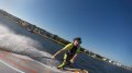 Mooie foto van de GoPro: Laydown gijp op de Kabbelaarsbank