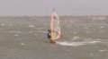 Levon opzoek naar een golven, vaart hier met mijn Voodoo 3.7 op zijn JP Wave 255