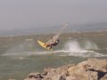 Foto net voor de landing, hoogste punt al voorbij. De JP is goed zichtbaar.