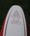 Foto van de punt van mijn net gekochte Starboard S-Type 104.