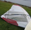 Mijn Warp F2008 11.0 na de eerste keer varen. Met mijn Maui Sails Carbon giek<br />