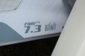 Foto van de maten van mijn RAM F9 7.3 zoals ze op het zeil staan gedrukt.<br />