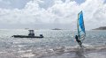 Mooie foto van de windsurfspot van St. Maarten: Galion Beach.