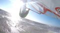 Flying into the sun! Vette screenshot van mn GoPro.  